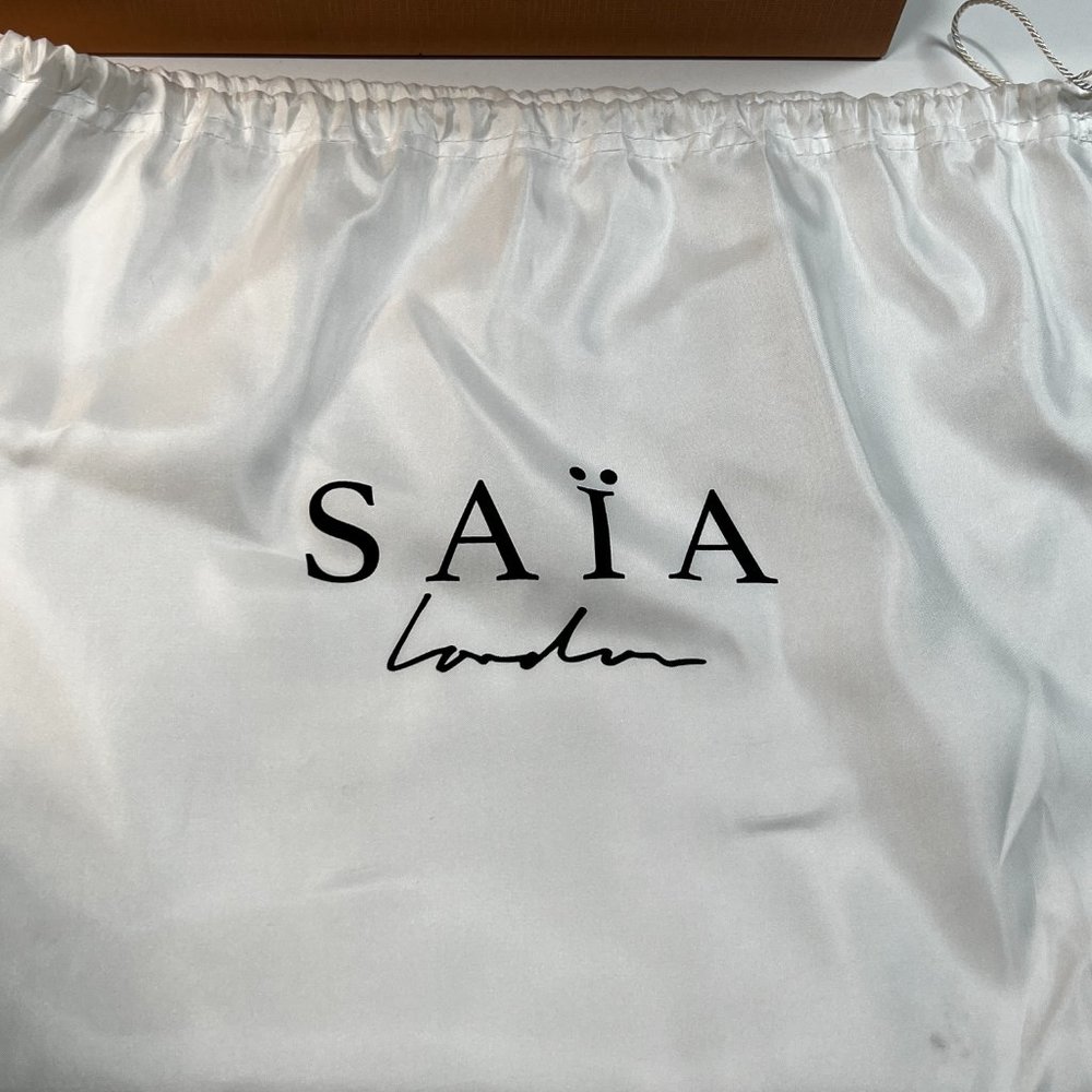 Saia London The Emmeline Yoga Mat Bag Teal New Vegan Faux Leather Shoulder Strap - Picture 16 of 16